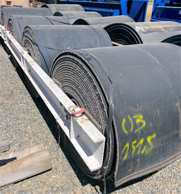 1 Unit - Used Fenner Dunlop Conveyor Belting, 1200mm W X 155m L (approx. 47" W X 508.5' L))